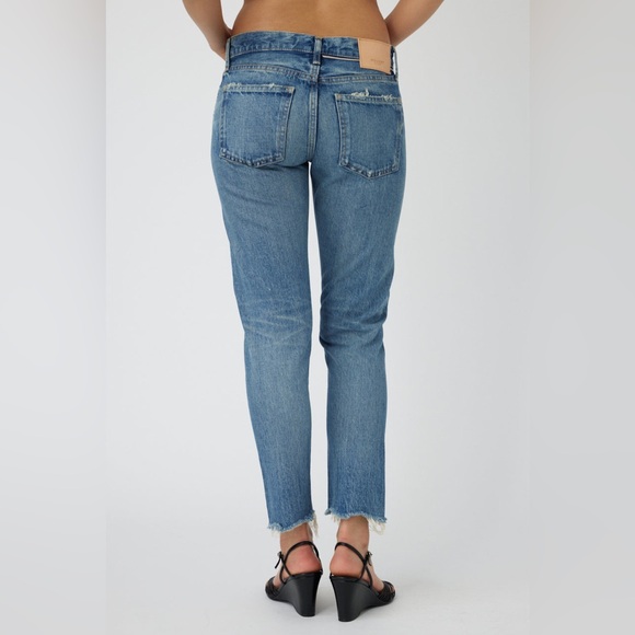 MOUSSY VINTAGE MV 111 Light Blue Naval Tapered-Mid Jeans Size 25 - Picture 4 of 12